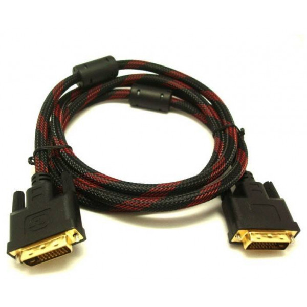 Відео-кабель Infinity S0522 PREMIUM DVI-D 24M(тато)-DVI-D 24M(тато) 1.5m Black Red Infinity - купити в Україні