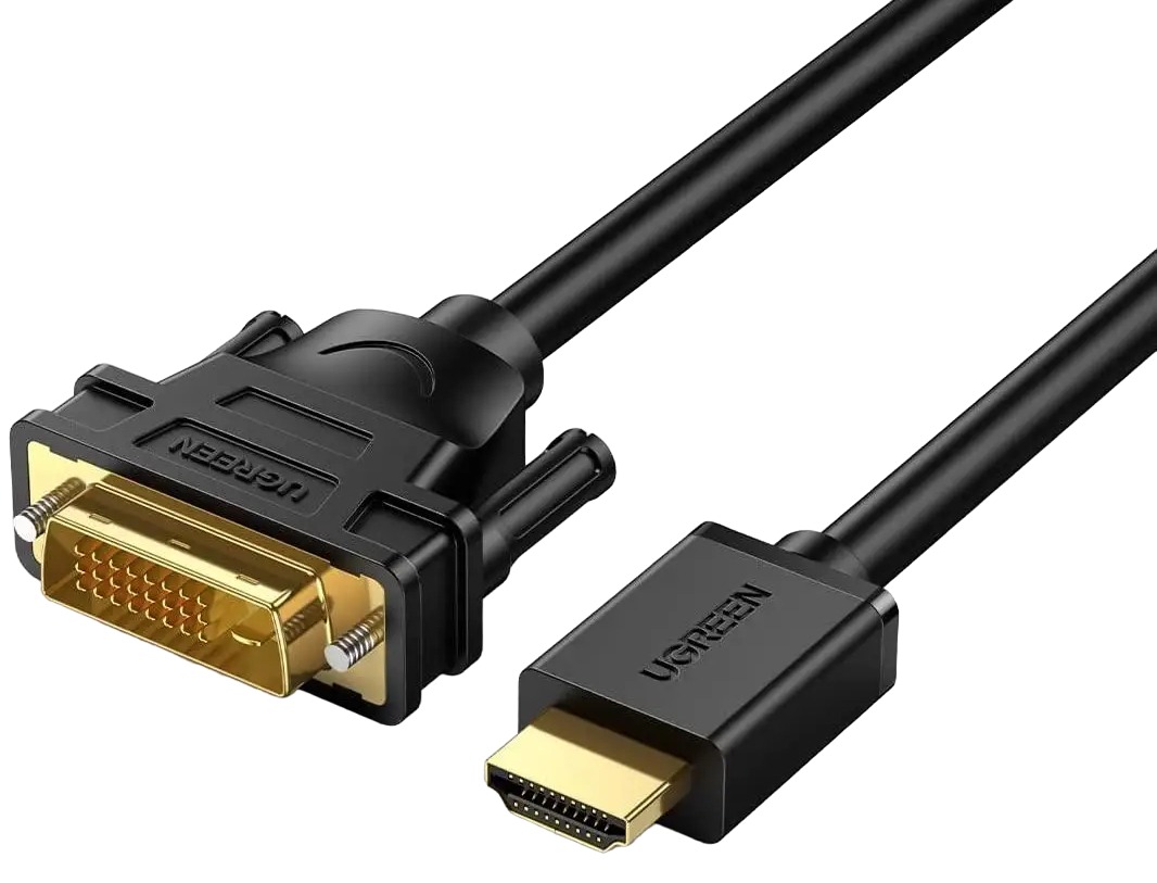 Відео-кабель Ugreen HD106 HDMI (тато) - DVI (тато) 2m Black (10135)