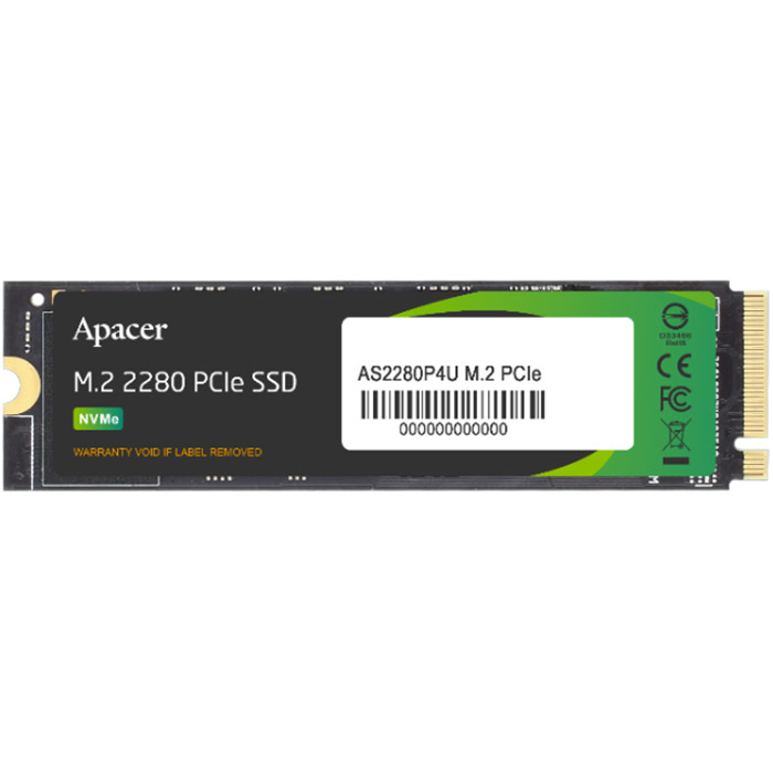 Внутрішній SSD диск Apacer AS2280P4U (AP512GAS2280P4U-1) 512GB