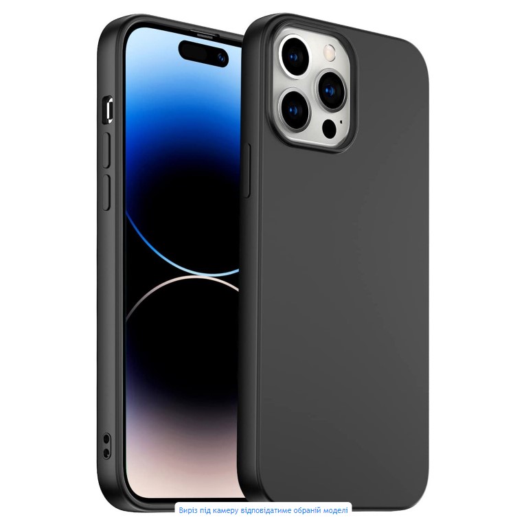 Чохол-накладка X-Level Silicone Case Membrane Only 0.88mm для Samsung Galaxy A14 Black X-Level - купити в Україні