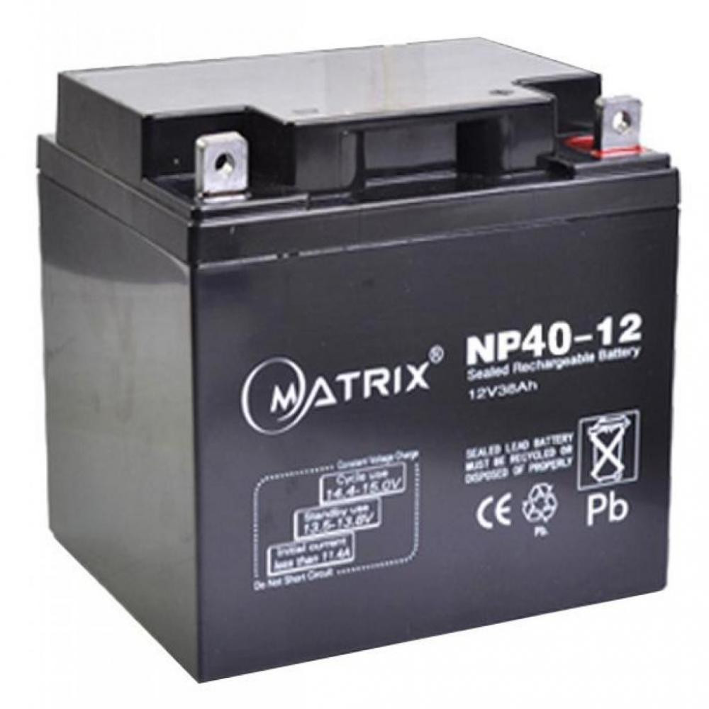 Аккумулятор для ИБП Matrix NP40-12 Black 12V 40AH, 198*166*170mm купить ...