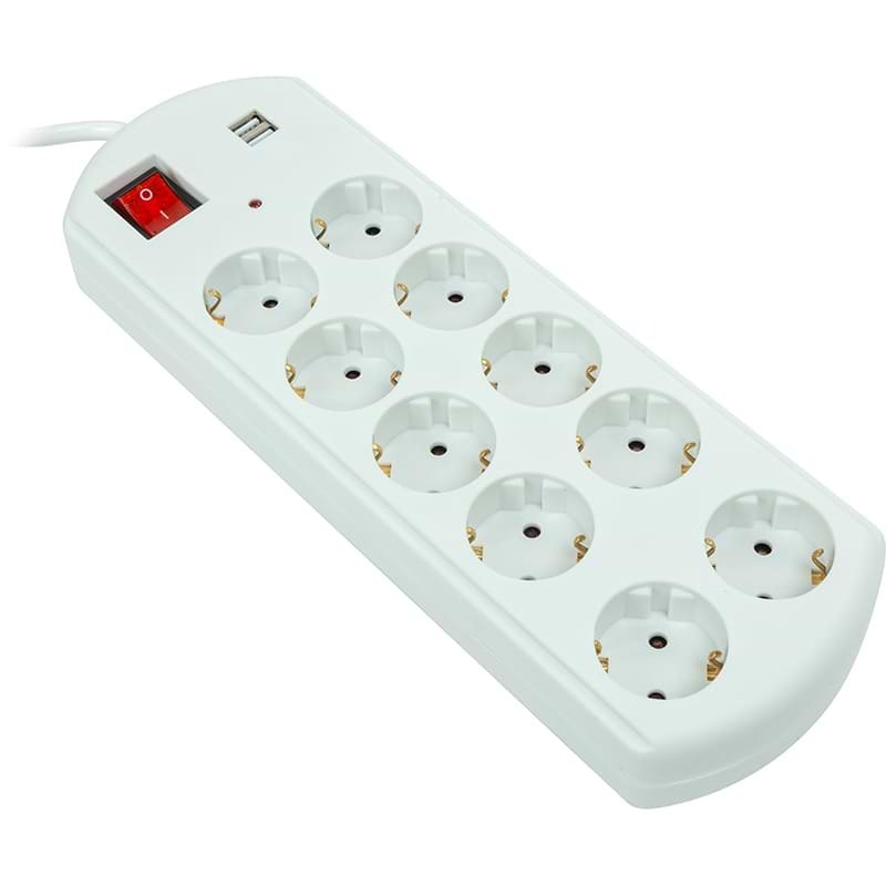 Мережевий фільтр PowerPlant EX610563 White 100% мідь (YS-N6065/10)