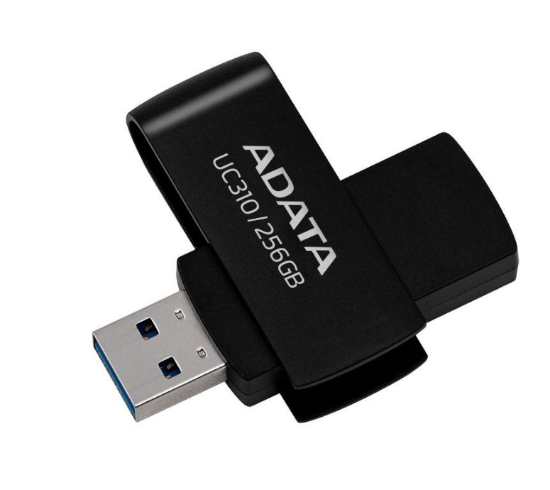 Флеш память ADATA 256GB UC310 USB 3.2 Black (UC310-256G-RBK)
