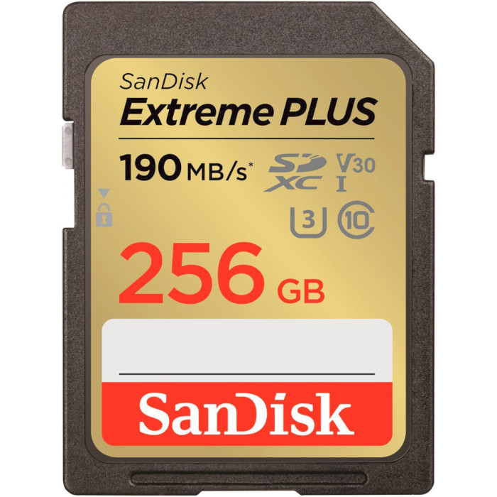 Карта памяті SanDisk 256 GB SDXC UHS-I U3 V30 Class 10 Extreme Plus (SDSDXWV-256G-GNCIN)