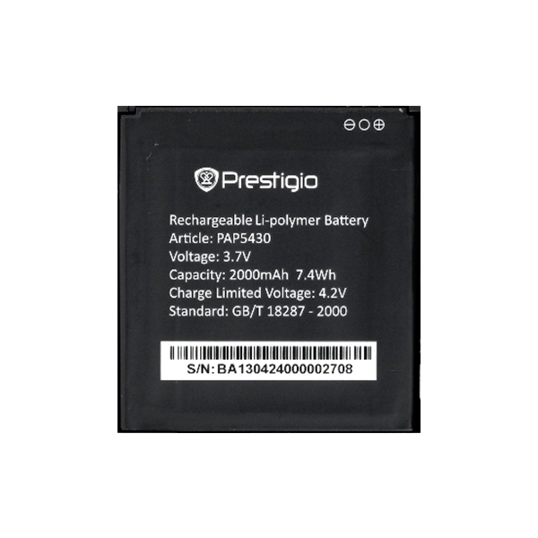 

Акумулятор Prestigio PAP5430 original 2000 mAh, PAP5430, 2000mAh