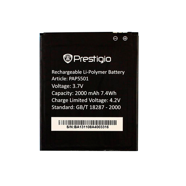 

Акумулятор Prestigio PAP5501 original 2100 mAh, PAP5501, 2100mAh