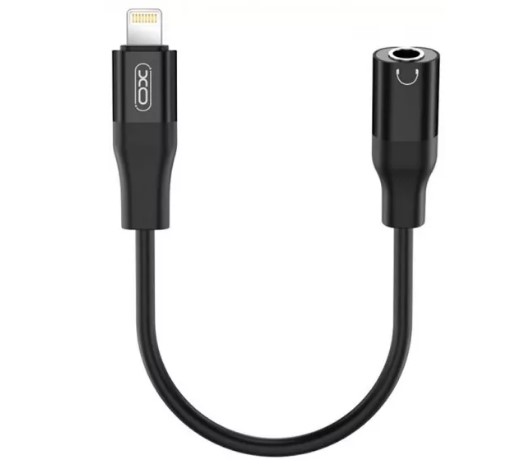 Перехідник XO NB181A lightning (тато) - 3.5mm Audio (мама) Black