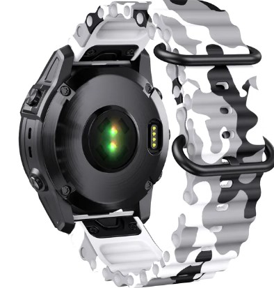 Ремінець для смарт-годинника Infinity Ocean Starp 22 mm watch band White Camo