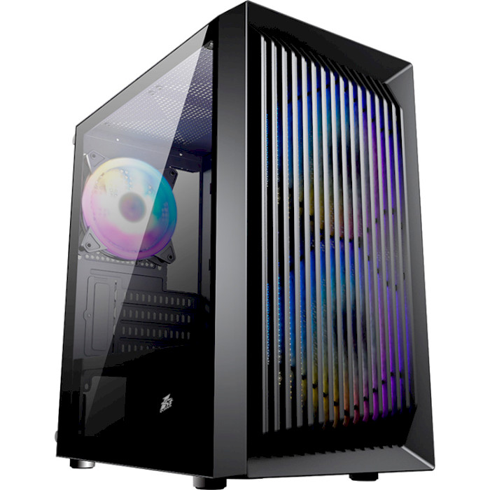 Корпус для ПК 1STPLAYER BS-2-3F1-BK Black без БЖ