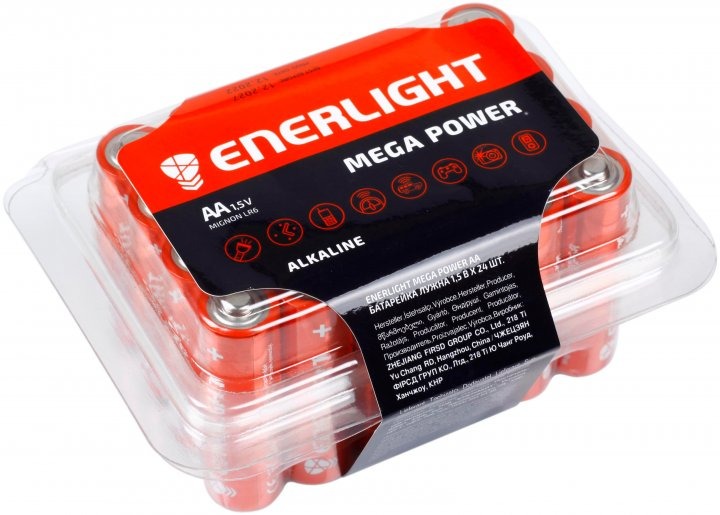 Батарейка Enerlight Alkaline Mega Power LR6 24шт./уп.