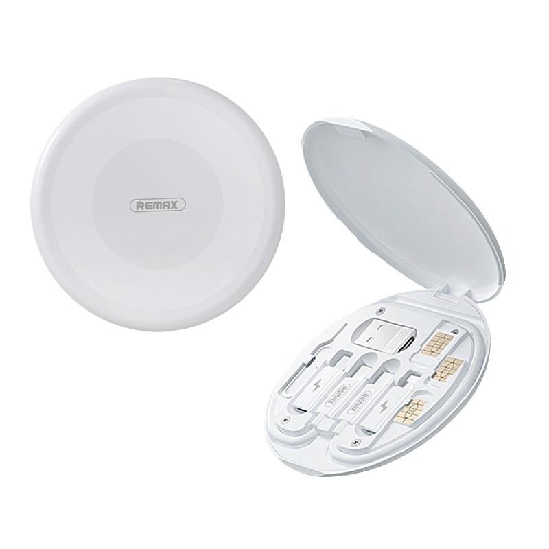 Дата-кабель Remax Wanbo Series RC-190 USB Type-A/USB Type C (тато) - USB Type C/microUSB/Lightning (тато) 0.3m White