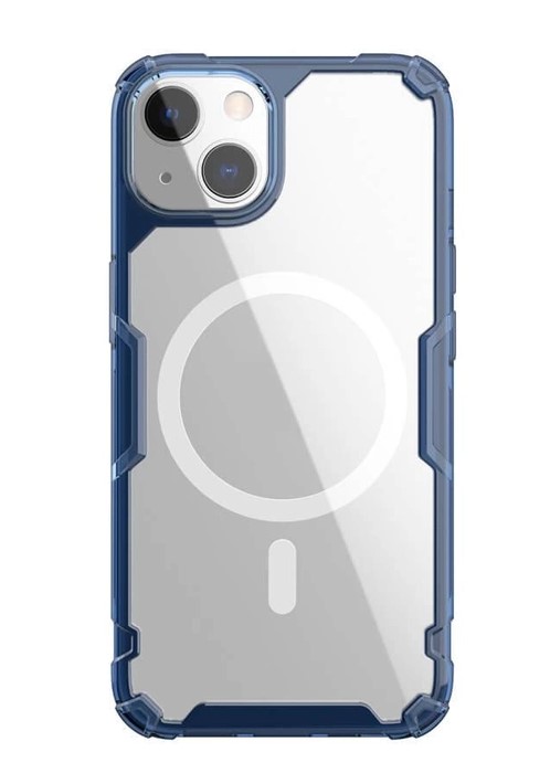 Чохол-накладка Nillkin Nature Pro Magnetic для Apple iPhone 15 (6.1) Transparent Blue Nillkin - купити в Україні