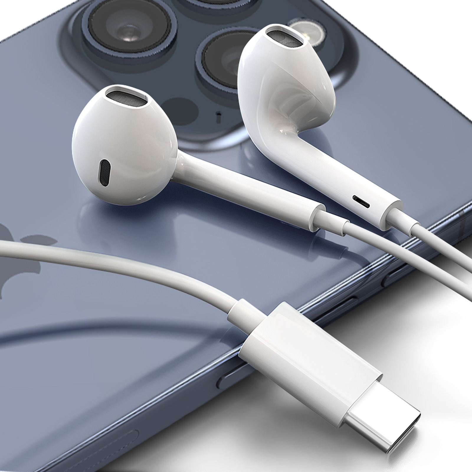 【yu-ka♪】Earpods 30個まとめ売り Проводные наушники Apple EarPods USB-C (MTJY3) White Original