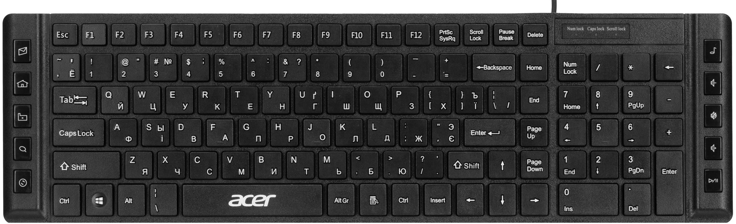 Клавіатура Acer OKW010 Black (ZL.KBDEE.012) (ENG/UKR/RU)