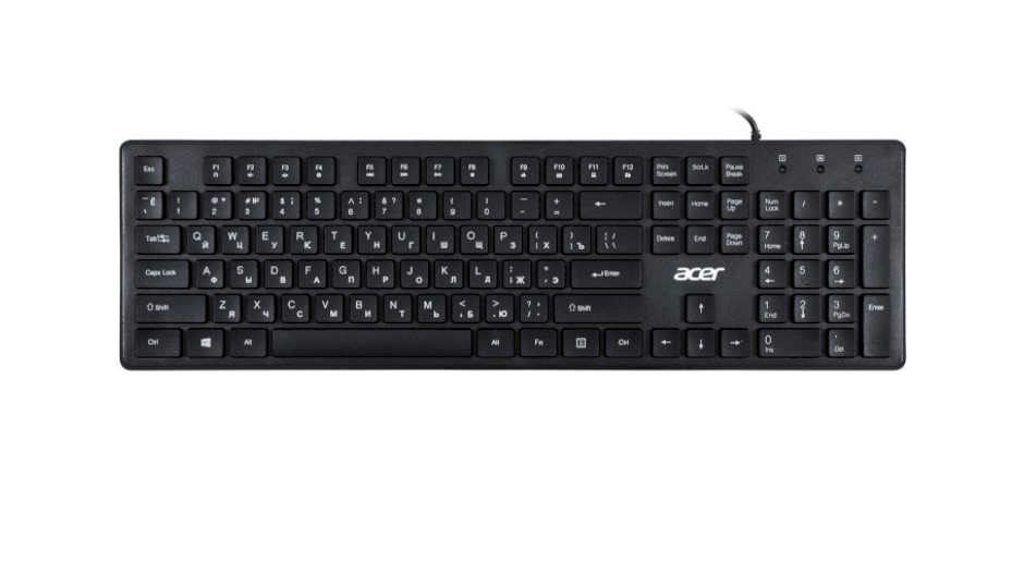 Клавіатура Acer OKW020 Black (ZL.KBDEE.013) (ENG/RU)
