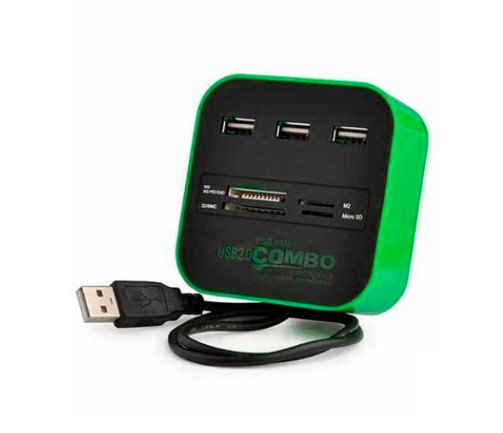 USB-хаб Voltronic CUB3 Black Green Voltronic - купити в Україні