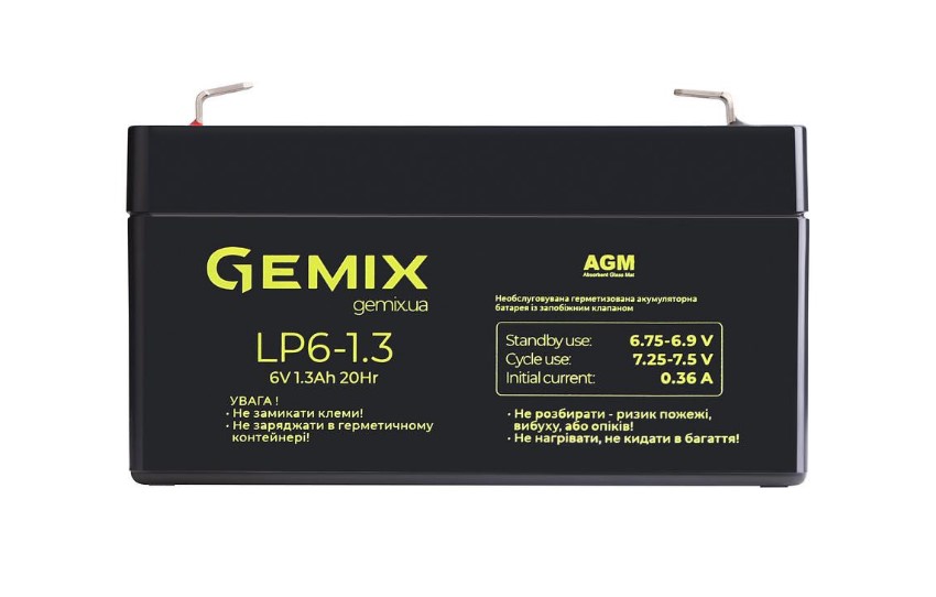 Акумулятор для ДБЖ Gemix LP6-1.3