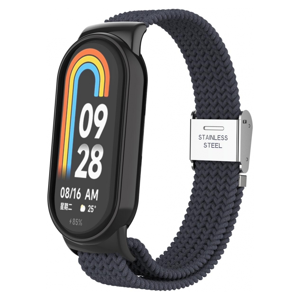 Ремінець для фітнес-браслету ArmorStandart Braided Solo Loop для Xiaomi Mi Band 7/6/5/4 Charcoal (ARM69904)