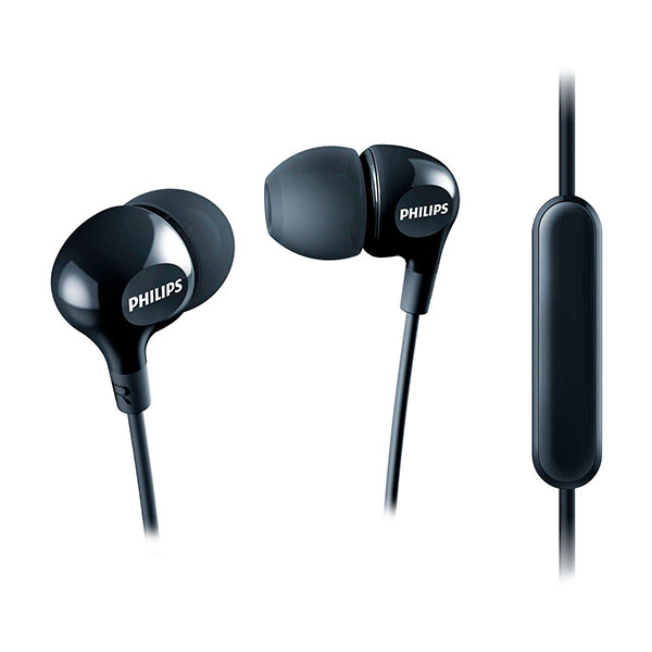 

Навушники вакуумні провідні з мікрофоном Philips SHE3555WT Mic Black, Philips SHE3555WT Mic Black