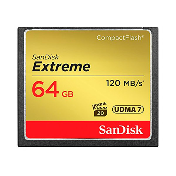 

Карта памяті SDHC 64GB Compact Flash San Disk CF Extreme, Compact Flash San Disk CF 64GB Extreme