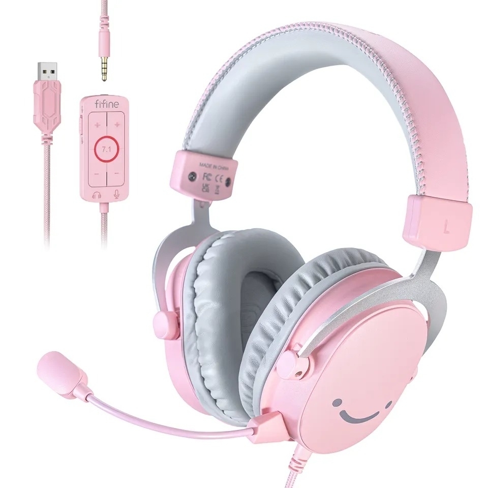 Накладні навушники Fifine H9P Pink