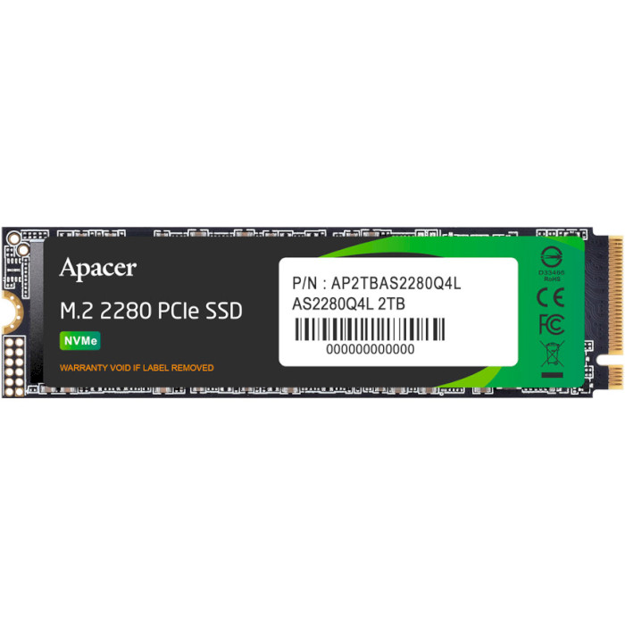 Внутрішній SSD диск Apacer AS2280Q4L 2 TB (AP2TBAS2280Q4L-1)