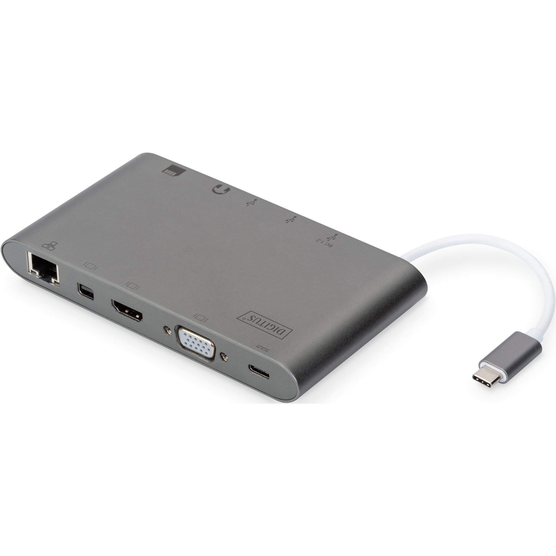 USB-хаб Digitus DA-70875 Gray