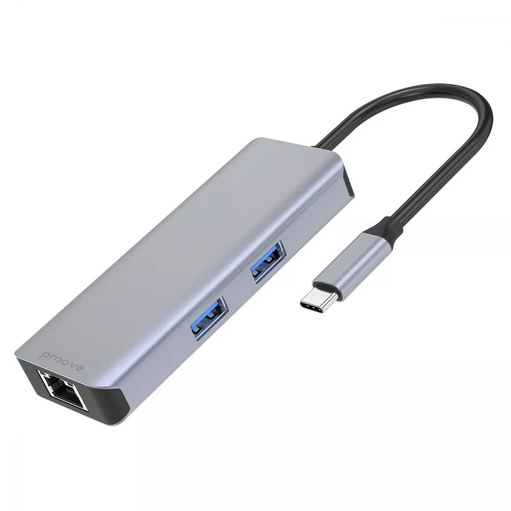 USB-хаб Proove Iron Link 6 in 1 Silver Proove - купити в Україні