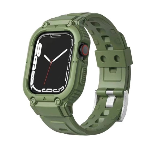 Ремінець для смарт-годинника WIWU Silicone Armor Series Hard PC Case Band 49 mm Green