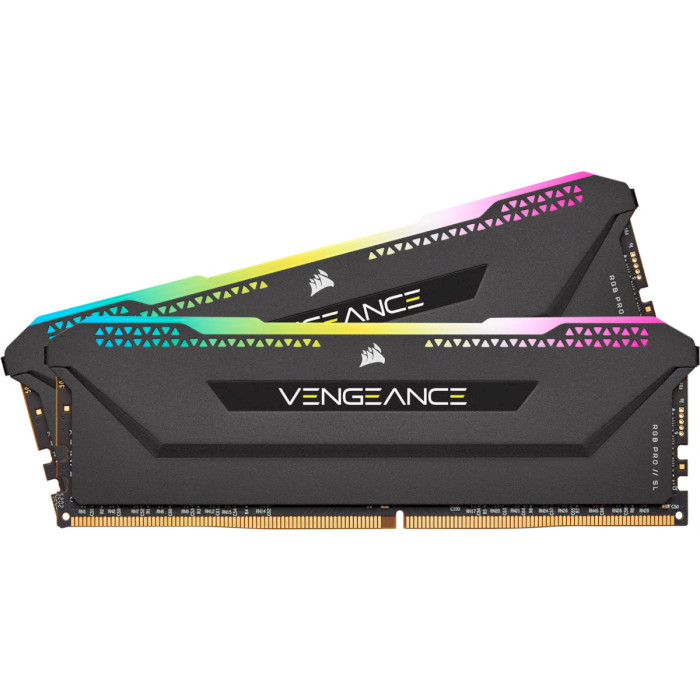 Оперативна память Corsair 16GB (2x8GB) DDR4 3200 MHz Vengeance RGB PRO SL (CMH16GX4M2E3200C16)