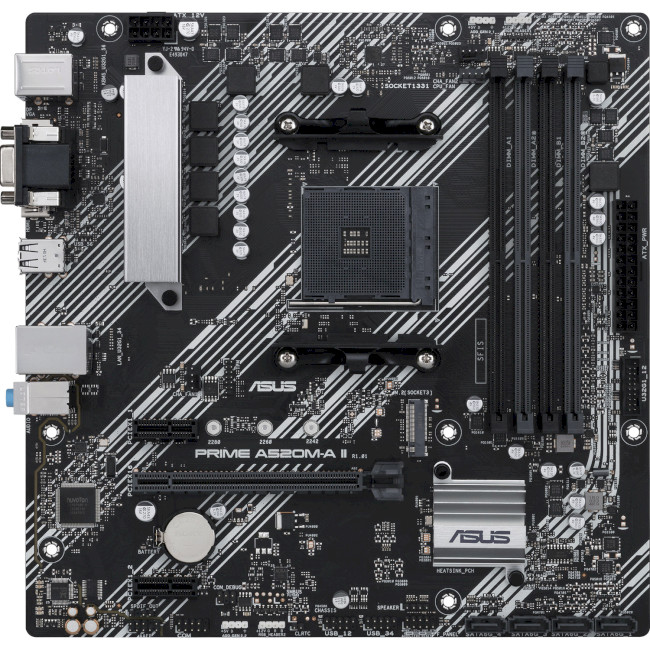 Материнська плата Asus Prime A520M-A II/CSM (90MB17H0-M0EAYC)