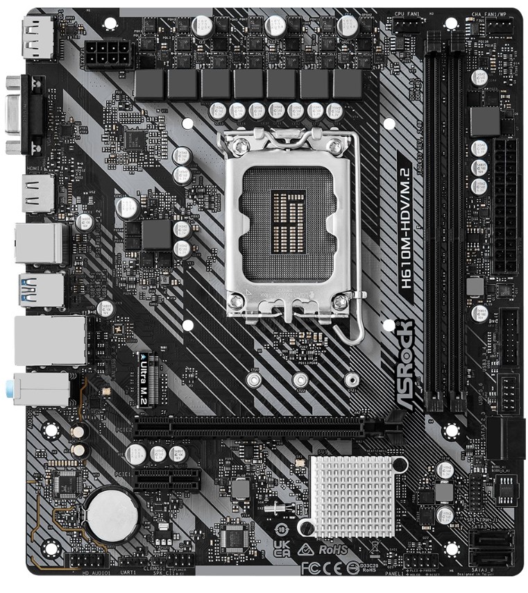 Материнська плата ASRock H610M-HDV/M.2 R2.0 Socket 1700