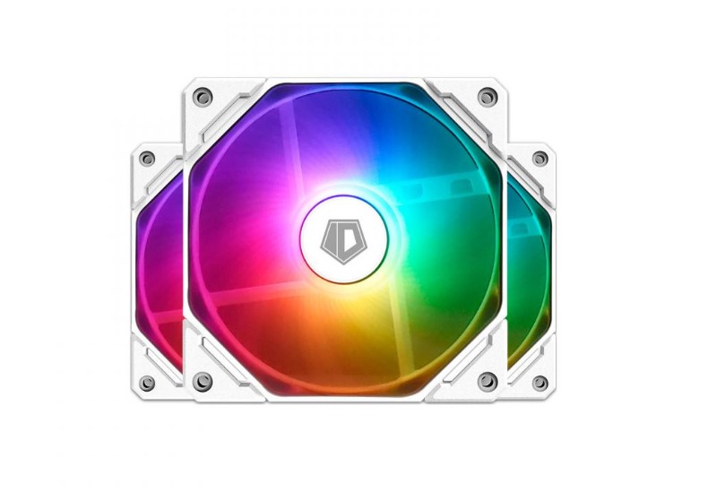 Вентилятор для ПК ID-COOLING TF-12025-ARGB-TRIO-SNOW (3pcs Pack) White