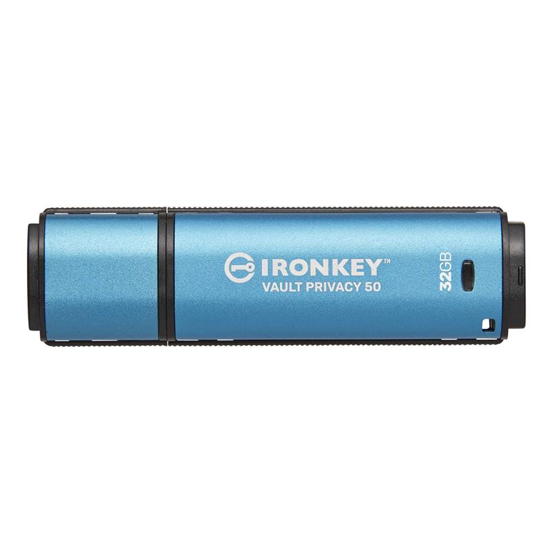 Флеш память Kingston IronKey Vault Privacy 50 Type-A USB3.2 32GB Blue (IKVP50/32GB)