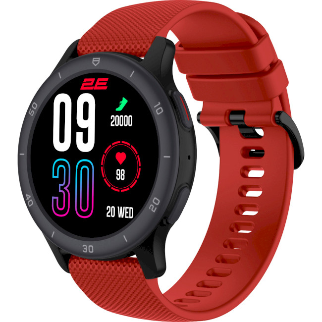 Смарт-годинник 2E Motion GT2 47mm Black Red (2E-CWW21BKRD)