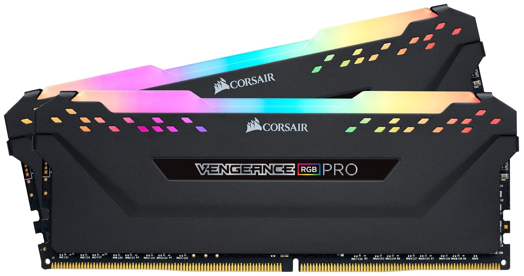 Оперативна память Corsair 32GB (2x16GB) DDR4 3200 MHz Vengeance RGB PRO Black (CMW32GX4M2E3200C16)