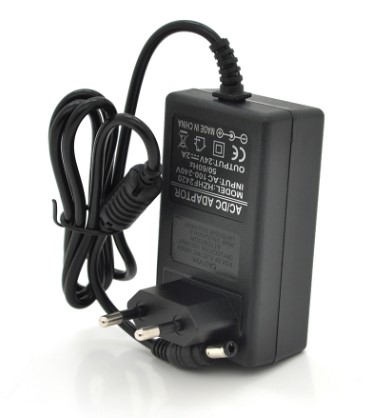 Імпульсний блок живлення Voltronic YM-2420 Black 24В 2А (48Вт) штекер 5,5/2,5 + кабель живлення, Q100