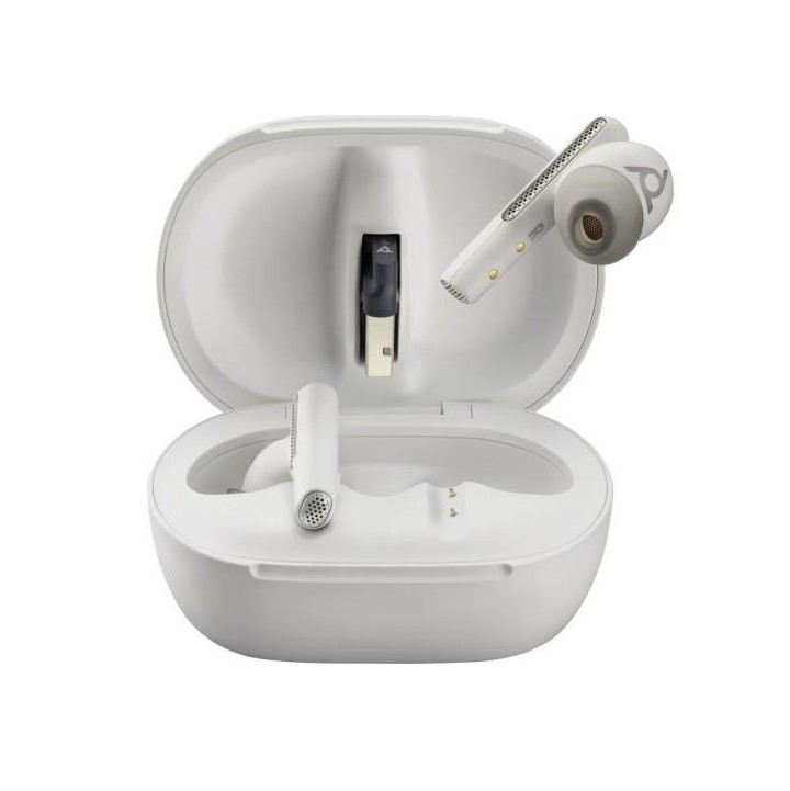 Бездротові навушники Poly Voyager Free 60 + Earbuds + BT700C + TSCHC White (7Y8G6AA)