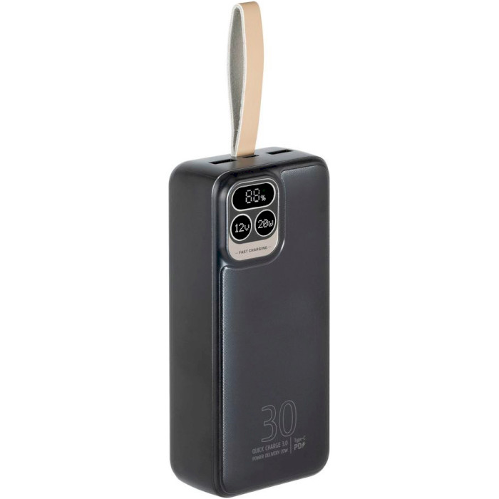 Зовнішній портативний акумулятор RivaCase VA2585 30000mAh Black