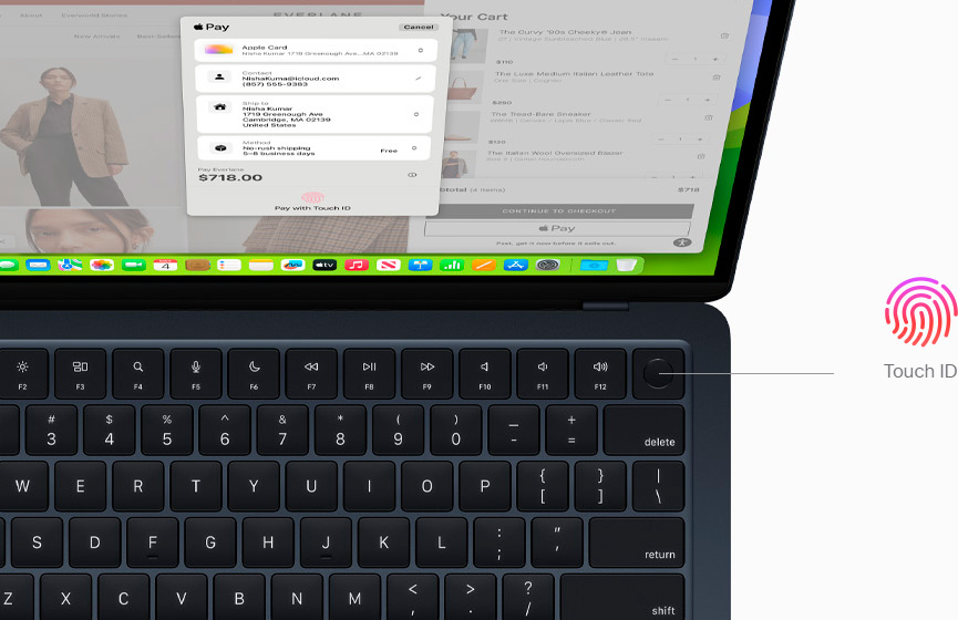 Ноутбук Apple MacBook Air 13.6 2024 8/256GB Midnight (MRXV3