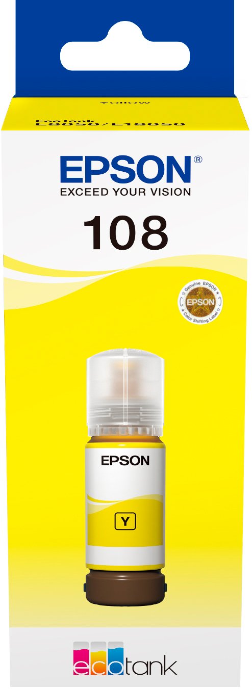 Чорнило для принтера Epson 108 EcoTank L8050/L18050 Yellow