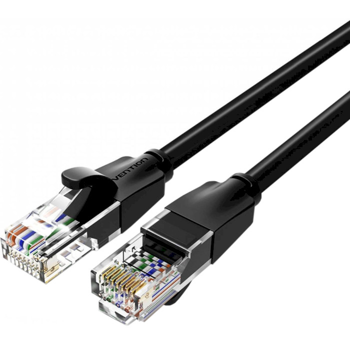 Патч-корд Vention (IBEBK) Black U/UTP Cat.6 8м