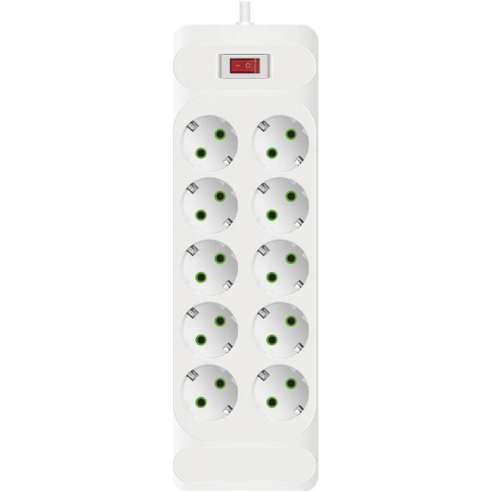Мережевий фільтр Voltronic F35 White 10 розеток, 2м