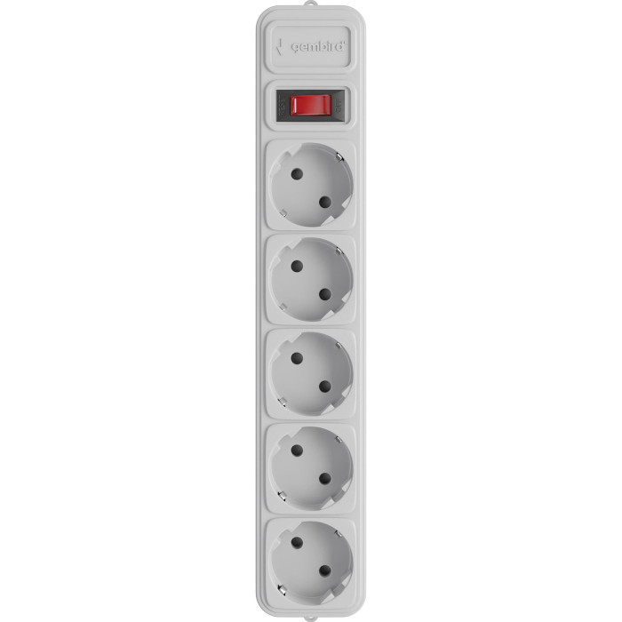 Мережевий фільтр Gembird SPG5-G-15G Gray 5 розеток, 4.5м