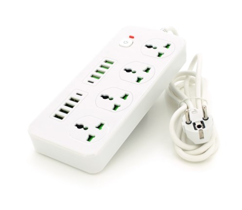 Мережевий фільтр Voltronic ТВ-Т91 White 4 розетки + 8 USB + 2 PD, 2 м Voltronic - купити в Україні