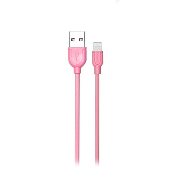 

Кабель USB (папа) = Apple Lightning Remax Souffle 1m Pink, Souffle Lighting