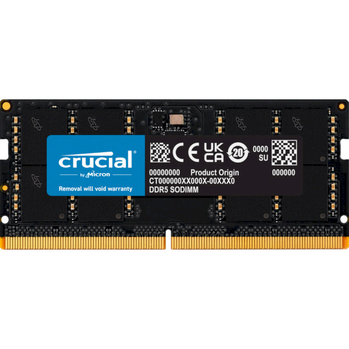 Оперативна память Crucial SO-DIMM DDR5 5600MHz 8GB (CT8G56C46S5) Crucial - купити в Україні