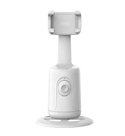 Тримач-підставка для телефона Infinity Intellig Ai New Mini Selfie Stick Automatic Tracking Shooting 360 White