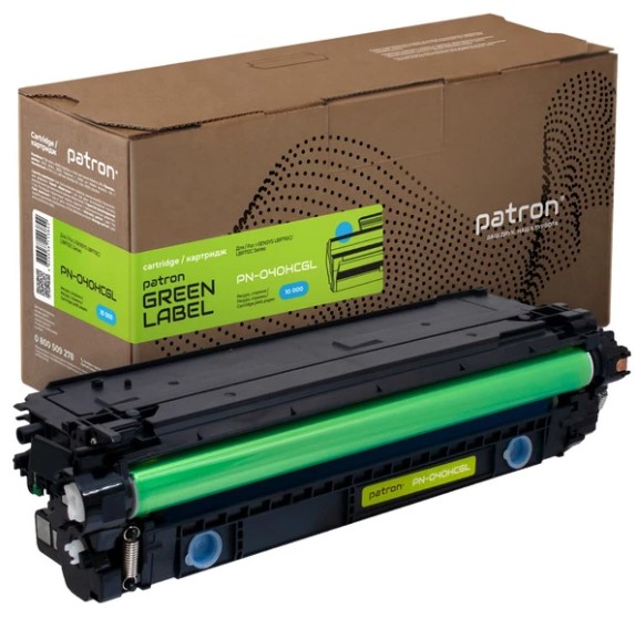 Картридж для принтера Patron Canon 040H LBP-710/712 Green Label Cyan (PN-040HCGL)