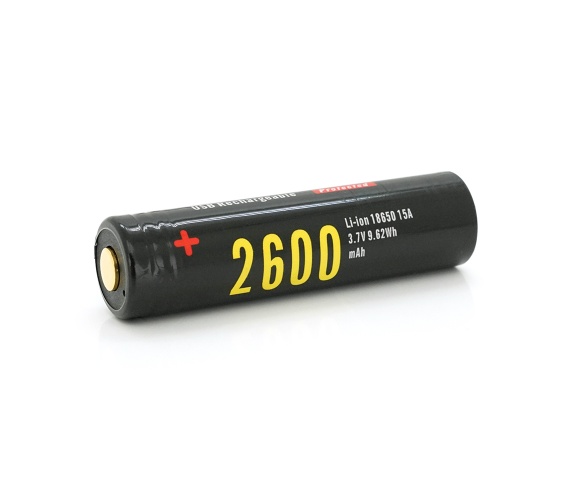 Акумулятор Soshine 18650 Li-Ion 2600mAh microUSB Black (18650USB/2600)